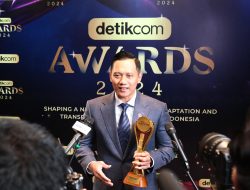 Menteri AHY Dinobatkan sebagai Tokoh Transformasi Digital Bidang Pertanian