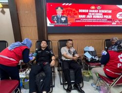 Peringati HUT Humas Polri, Kasi Humas Jajaran Polresta Yogyakarta Gelar Donasi Darah