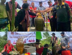 Masyarakat Adat Dayak Kanayatn Gelar Ritual Pemasangan Patok Batas Tanah Adat Palasar Palaya Binua Kepayang