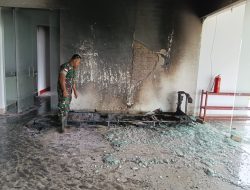 Kantor KBL di Desa Semunying Jaya Diserang Massa, Bangunan dan Gudang Logistik Dirusak dan Dibakar