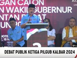 Ria Norsan dan Krisantus Kurniawan Paparkan Visi Maju dan Kompetitif untuk Kalbar di Debat Publik Ketiga Pilgub
