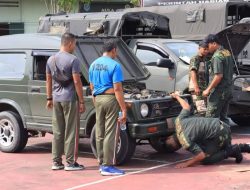 Kendaraan Dinas Prajurit Kodim 1204/Sanggau Dicek Berkala