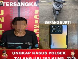 Polisi “Gulung” Pencuri Motor Dan Handphone Saat Rumah Ditinggal Pemiliknya