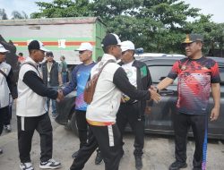 Ir. Oktoni Eriyanto Sambut Kirab Api PON XXI Aceh-Sumut Di Kecamatan Aek Ledong Perbatasan Asahan