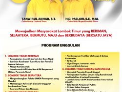 Visi Misi Pasangan Calon Bupati dan Wakil Bupati Lombok Timur