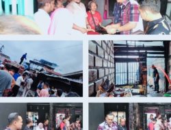 Camat Kisaran Barat Asahan Beri Bantuan Kepada Warga Yang Mengalami Bencana Kebakaran