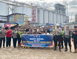 PT Borneo Alumina Indonesia Bersama Binmas Polres Mempawah Gelar Bakti Sosial Dalam Rangka HUT ke-44 Satpam