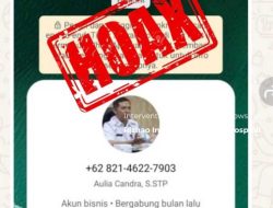 Waspada Penipuan! Beredar Akun WhatsApp Palsu Mengatasnamakan Pj Sekda Kota Singkawang
