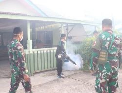 Kodim 1206/Putussibau Gelar Fogging untuk Cegah Penyebaran DBD