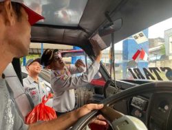 Tim Gabungan Gelar Ramp Check Kendaraan Angkutan Umum Jelang Natal 2024 dan Tahun Baru 2025 di Singkawang