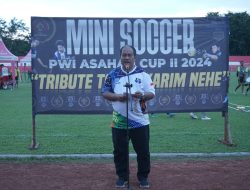 Tutup Mini Soccer PWI Asahan Cup II, Wabup Taufik Kenang Dedikasi Nurkarim Nehe