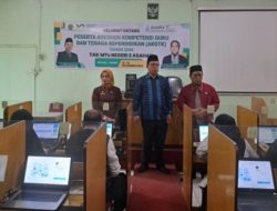 Kakan Kemenag Asahan Monitoring Pelaksana AKGTK Di Dua TAK