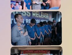 Konferensi Pers, Polres Asahan Ungkap Kasus Pembunuhan, Geng Motor, Dan Narkoba