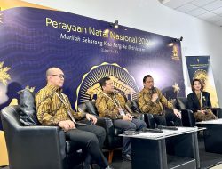 Apresiasi Jurnalis, Ketua Umum Panitia Natal Nasional 2024 Thomas Djiwandono Sambangi Media Center