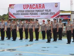 31 Personel Polres Sekadau Naik Pangkat, Kapolres: Penghargaan atas Dedikasi