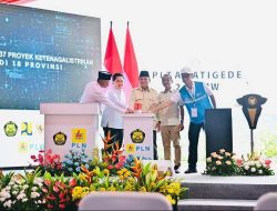 Presiden RI Prabowo Subianto Resmikan 37 Proyek Ketenagalistrikan di 18 Provinsi