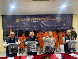 Tim Ditreskrimum Polda Sumsel Berhasil Bongkar Sindikat Pencurian Lintas Provinsi
