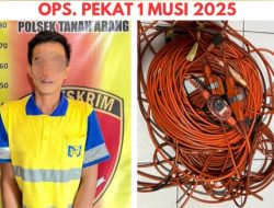 Polsek Tanah Abang Berhasil Amankan Pelaku Pencurian Kabel Seismik 3D dalam Operasi Pekat I Musi 2025