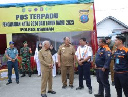 Tinjau Pos Nataru 2024 Bersama Forkopimda, Bupati Asahan Pastikan Arus Mudik Berjalan Lancar
