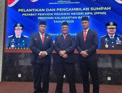 Kasat Pol PP Ketapang Resmi Dilantik sebagai Penyidik PNS