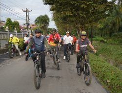 Gowes Bareng, Bupati Asahan: Dengan Olahraga Kita Bisa Hidup Sehat Dan Menjalani Hidup Dengan Semangat