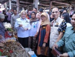 Pastikan Stok Aman, Wabup Netta Tinjau Pasar Sukamoro