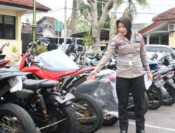 Sepanjang Ramadhan,  Polresta Sleman Sita Ratusan Sepeda Motor