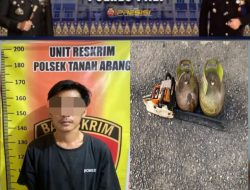 Polsek Tanah Abang Tangkap Pelaku Pencurian dengan Pemberatan, Kerugian Capai Rp 3 Juta