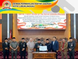 DPRD Lubuklinggau Gelar Rapat Paripurna Penetapan Peppemperda 2025