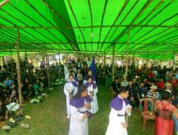 500 Pemuda Katolik Meriahkan TROMKA ke-VIII se-Paroki Darit di Kecamatan Menyuke