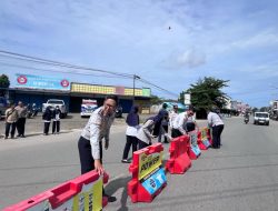 Atasi Kemacetan, Dishub dan Satlantas Singkawang Terapkan Rekayasa Lalu Lintas di Simpang Jalan Kalimantan – Jenderal Sudirman