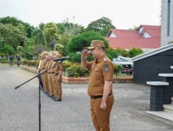 Hari Pertama Kerja Usai Lebaran, Bupati Ketapang Pimpin Apel dan Halalbihalal ASN