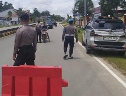 Polsek Entikong Gelar Razia Terpadu, Perkuat Pengawasan Wilayah Perbatasan