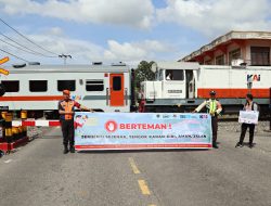 Tingkatkan Keselamatan yang Berkelanjutan, KAI Divre II Sumbar Ajak Pengguna Jalan Tertib dan Disiplin dalam Berlalu Lintas