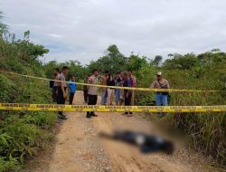 Warga Dusun Entubah Digegerkan Penemuan Mayat Pria Tergeletak di Jalan
