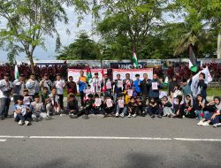 Pemuda dan Remaja Masjid Kalimantan Barat Turun Aksi Peduli Palestina