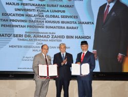 Pemprov Sumbar Teken Letter of Intent dengan UniKL dan EMGS