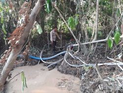 Cegah Maraknya PETI, Polsek Mandor Gelar Patroli dan Penyuluhan di Dusun Kerohok