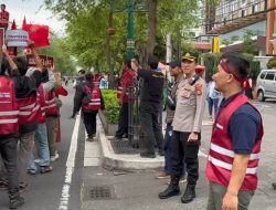 Kapolresta Yogyakarta Pantau Langsung Pengamanan Hari Buruh Internasional