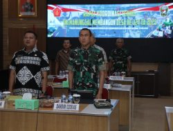 Wakil Bupati Asahan Ikuti Rakornis TNI Manunggal Membangun Desa (TMMD) ke-124