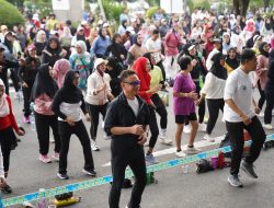 Ratusan Warga Ikuti Senam Zumba Sehat Anti Narkoba, Wali Kota Pontianak Ajak Hidup Aktif Tanpa Narkoba