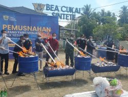 Bea Cukai Sintete Musnahkan Barang Ilegal Senilai Rp878 Juta, Lindungi Negara dari Potensi Kerugian Ratusan Juta Rupiah
