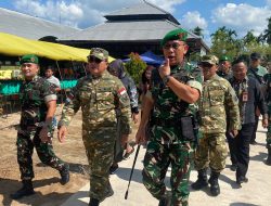 Bupati Sujiwo Resmikan Pembangunan Jalan Poros Ekonomi Kubu Raya Lewat Program Karya Bakti TNI