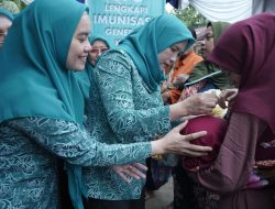 Ketua Tim Pembina Posyandu Asahan Tinjau Launching Pekan Imunisasi Dunia 2025