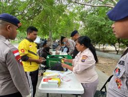 Peringati Hari Bhayangkara, Polda NTT Berikan Layanan Kesehatan Gratis bagi Pengemudi Ojek Daring di 11 Lokasi