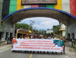 KPA Subulussalam dan Tokoh Masyarakat Tuntut Mendagri Kembalikan 4 Pulau ke Aceh