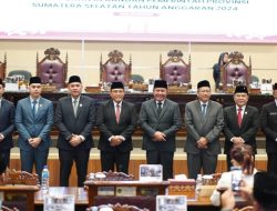 DPRD Gelar Rapat Paripurna XIV dengan Agenda Penyerahan LHP Atas Laporan Keuangan Pemprov Sumsel
