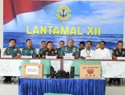 Lantamal XII Amankan 84 Ton Arang Bakau Ilegal di Sungai Kapuas, Kerugian Capai Rp16 Miliar