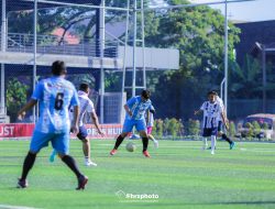 Laga Sengit Pertandingan Mini Soccer, Soccer Jurnalis dan BFI Padang Bermain Imbang 5-5