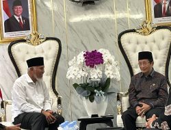 Gubernur Sumbar Mahyeldi Temui Menag di Jakarta: Dorong Wakaf Produktif dan Usulkan Sumbar Tuan Rumah Rakernas Asrama Haji